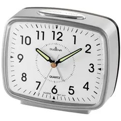 DUGENA Vekkerur /12x10/Sweep/Bell alarm/Snooze/Lys/Grå