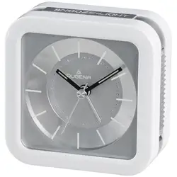 DUGENA Vekkerur /10x10/Sweep/Beep alarm/Snooze/Lys/Grå