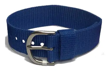 * 16mm Nylon Blå/Stål spenne
