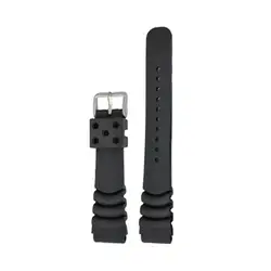Silicone Diver Strap/Black/20mm