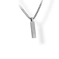 * RB Pendant Satined steel PURE 8x25mm Stee