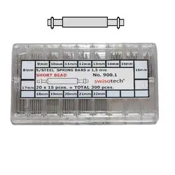 Short Tip Spring Bar Assortment Ø1,5/300pcs.