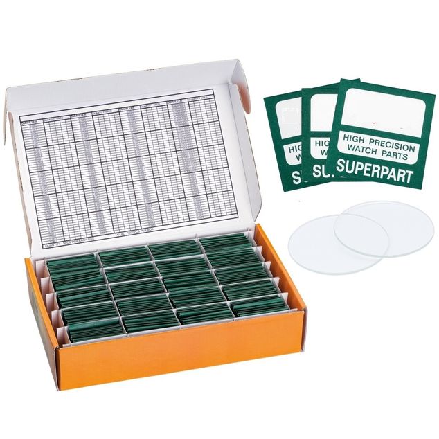 Flat Mineral Glasses Set 1,0mm/5xØ321-360/200pcs.