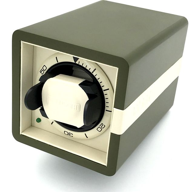 Leanschi single watch winder/green-beige