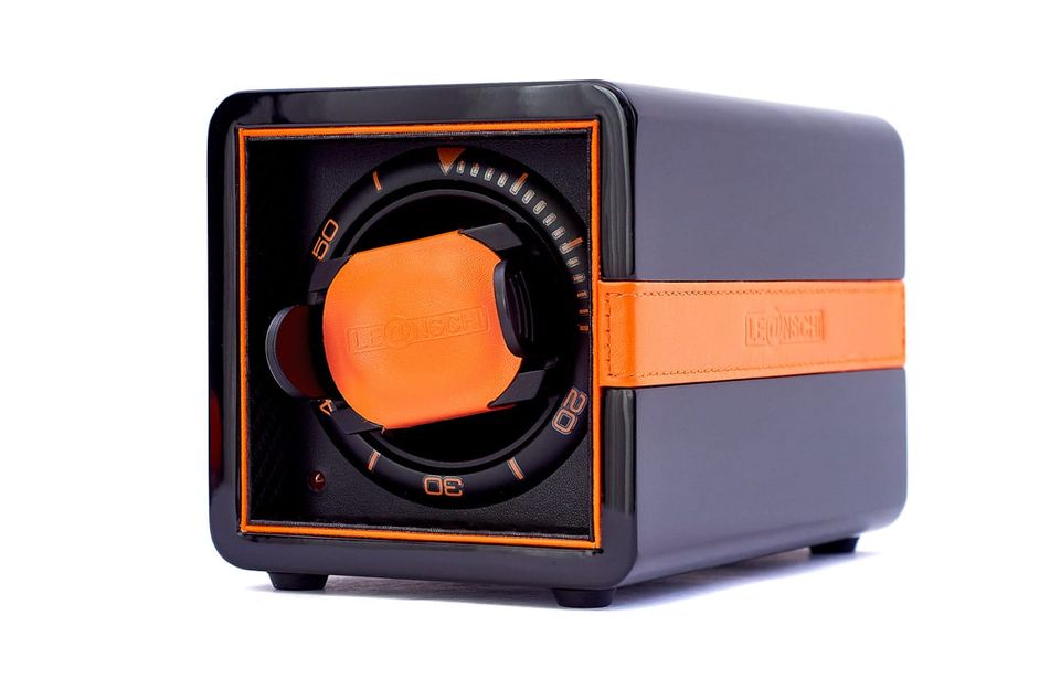 * Leanschi single watch winder/black-orange