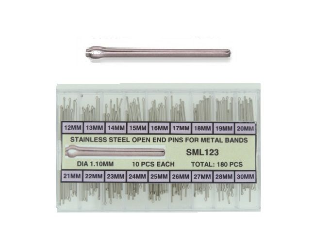 Steel open end pins Ø 1.10mm