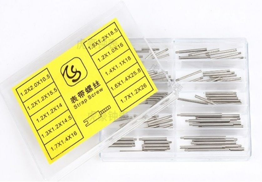 Strap scew link pins connector assortment