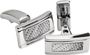 * RB Cufflinks MERCURY Steel/Carbon White