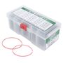 Red Sansfil-Gaskets set/3x27 Sizes Ø32-44,8mm/78pcs.